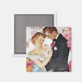 Jonge echtpaar formeel draag magneet (Voorkant / Achterkant)