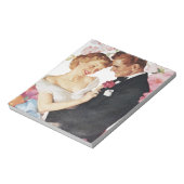 Jonge echtpaar formeel draag notitieblok (Gedraaid)