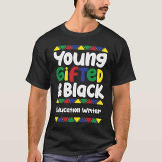 Jonge ed & Black History Month Educatieschrijver T-shirt