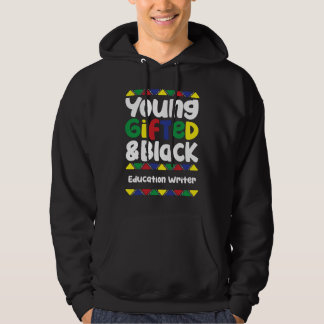 Jonge ed & Black History Month onderwijs schrijver Hoodie