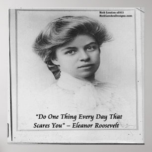 Jonge Eleanor Roosevelt Doe Iets Gedurfs Poster