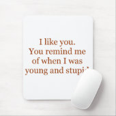 Jonge en Stomme Mousepad Muismat (Met muis)