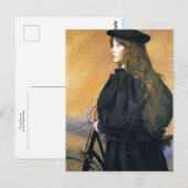 Jonge Fietser door Lilla Cabot Perry Briefkaart (Voorkant / Achterkant)