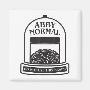 Jonge Frankenstein Abby Normaal Grappig Halloween Magneet