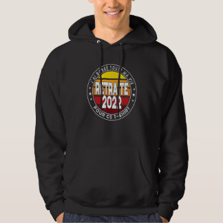 Jonge Gepensioneerde Werkcollega 2022 Zonsondergan Hoodie