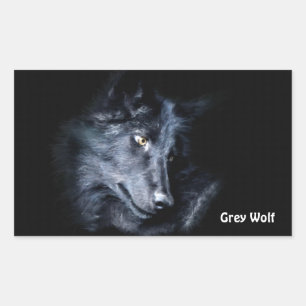 JONGE GRIJZE WOLF Wildlife Supporter Stickers