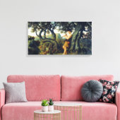 Jonge Herder Jongen Spelen De Fluit Canvas Afdruk (Insitu (Woonkamer))