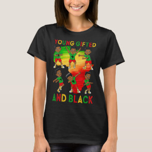 Jonge hoogbegaafde en zwarte jongens Kinder Junete T-shirt