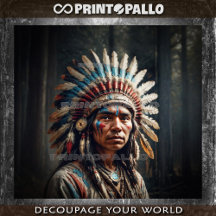 Jonge indiaan in traditionele klederdracht