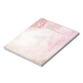 JONGE Instructeur Waterverf Meditation Pose Om Sig Notitieblok (Gedraaid)