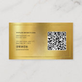 JONGE kanaalreclame QR-code GOLD Visitekaartje (Achterkant)