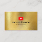 JONGE kanaalreclame QR-code GOLD Visitekaartje (Voorkant)