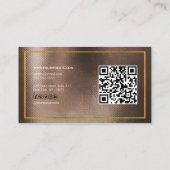 JONGE kanaalreclame QR-code GOLD Visitekaartje (Achterkant)