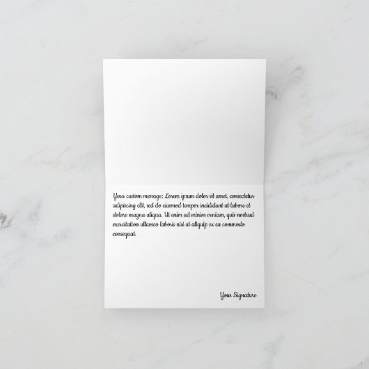 Jonge kerstman-cartoon kaart (Binnen)