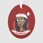 Jonge kerstman cartoon Ornament (voorkant)