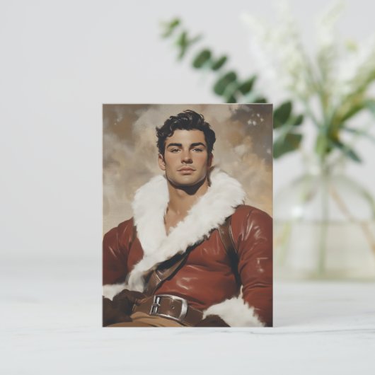 Jonge Kerstman - Dashing Portrait of Christmas Pas Feestdagenkaart (Staand voorkant)