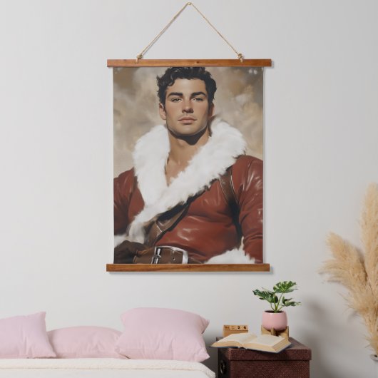 Jonge Kerstman - Dashing Portrait of Christmas Pas Hangend Wandkleed (Slaapkamer)