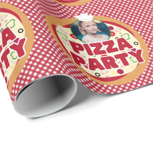 Jonge kinderen van de Rode Pizza Partij Cadeaupapier