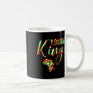 Jonge Koning Afican Kaart Afrikaanse Kente Jongens Koffiemok