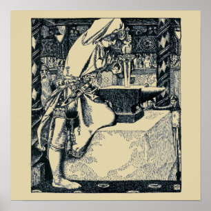 Jonge koning Arthur door Howard Pyle Poster