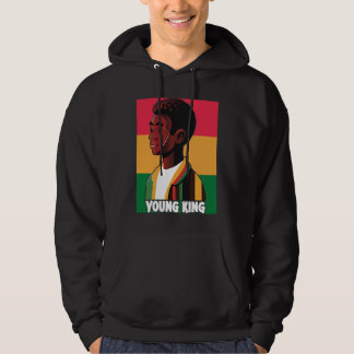 Jonge Koning Zwarte Jeugd Zwarte Excellent Zwarte Hoodie