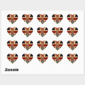 Jonge koningin Victoria Brits schroot Hart Sticker (Vel)
