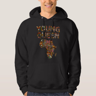 Jonge Koningin Zwarte Geschiedenis Afrikaans Ameri Hoodie