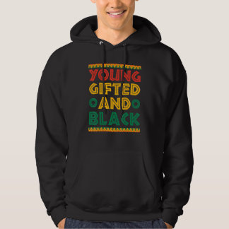 Jonge Mannen en zwarte vrouwen Kinder-Afrikaans-Am Hoodie