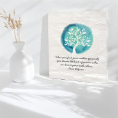 JONGE MEDEDINGINGENCitaten Elegant Waterverf Tree Poster