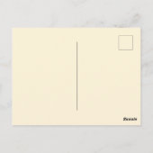 Jonge meid in een appelboomgaard briefkaart (Achterkant)