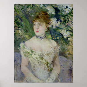 Jonge meid in een ballengon, 1879 poster