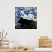 Jonge meisjes in de roeiboot poster (Keuken)