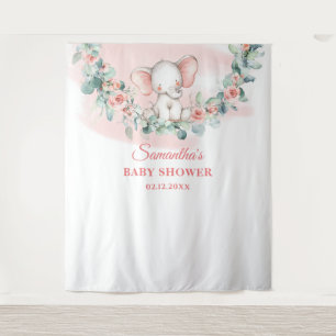 Jonge meisjes olifant eucalyptus wandkleed