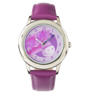 Jonge meisjes pony/paardenkunst paarse pols horlog horloge