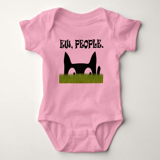 Jonge mensen Funny Cat Green Grass Baby Eén stuk Romper (Voorkant)