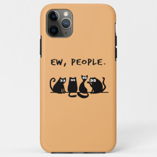 Jonge mensen Funny Meowy Black Cats iPhone 11 Pro Max Hoesje