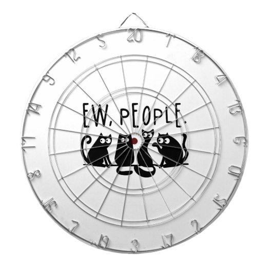 Jonge mensen Funny Meowy Black Cats Dartbord (Voorkant)
