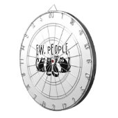 Jonge mensen Funny Meowy Black Cats Dartbord (Voorkant Rechts)