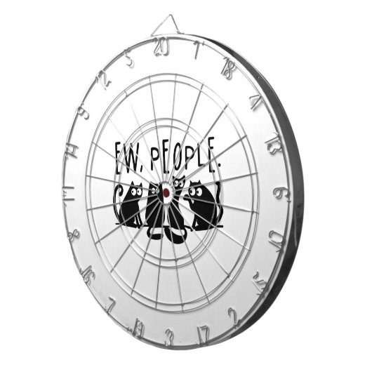 Jonge mensen Funny Meowy Black Cats Dartbord (Voorkant Rechts)