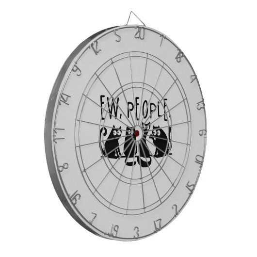 Jonge mensen Funny Meowy Black Cats Dartbord (Voorkant Links)