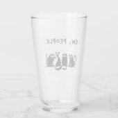 Jonge mensen Funny Meowy Black Cats Glas (Achterkant)