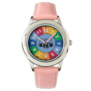 Jonge mensen Funny Meowy Black Cats Horloge