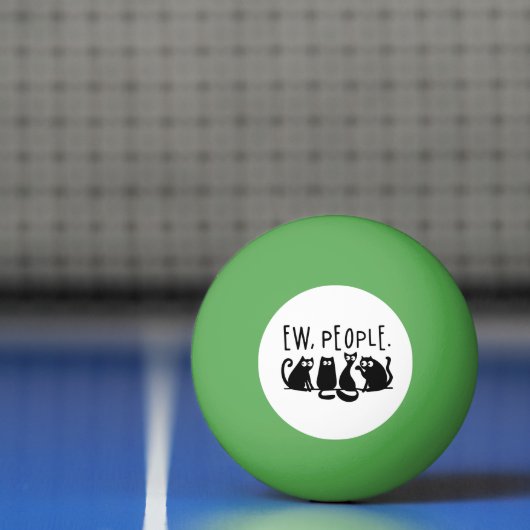 Jonge mensen Funny Meowy Black Cats Pingpongballen (Net)