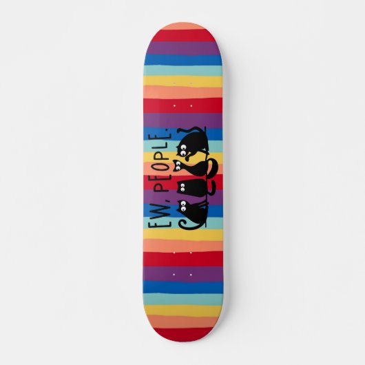Jonge mensen Funny Meowy Black Cats Skateboard (Voorkant)