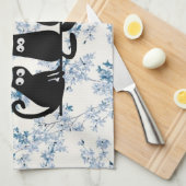 Jonge mensen Funny Meowy Black Cats Theedoek (Quarter Fold)