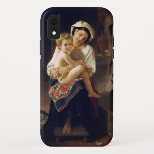 Jonge moeder die haar kind bezoekt iPhone XR hoesje