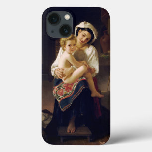 Jonge moeder die haar kind bezoekt iPhone 13 hoesje