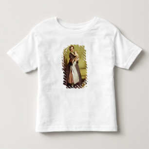 Jonge moeder met haar kinderen in een salon kinder shirts