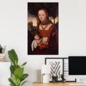 Jonge moeder met kind poster (Thuiskantoor)
