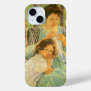Jonge moeder naai door Mary Cassatt,  kunst